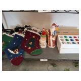 Christmas Stockings, Santa Figurines, Ornamn