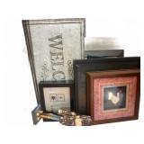 Home Decor Lot: Frames and Figures