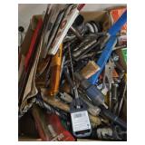 Box Lot of Mixed Drill Bits and Tools