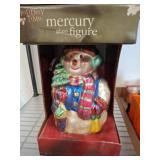 Holiday Time Mercury Glass Snowman Figure