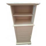 Cream Wooden Cabinet with Shelves 20x14x48
