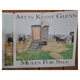 Kenny Glenn "Mules For Sale" 24x18 Poster