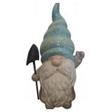 Ceramic Gnome Figurine with Blue Hat