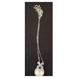 Sterling Silver Pendant Necklace with Bow