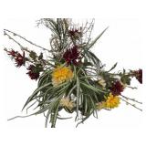 Wicker Basket with Mixed Artificial Flowers