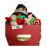 Xmas Decorations With Plush Figures
