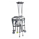 Drive Deluxe Folding Walker & Aluminum Crutch