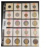 World Coin Collection in Album Sleeve