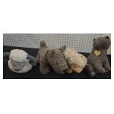 Four Mixed Animal Plush Toys