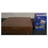 Tzumi Go Theater Projector & Wood Storage Box