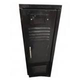 Black Metal Locker Cabinet 9x9x24 Inches