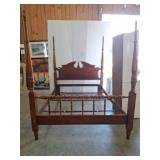 Queen Size Wooden Four Poster Bed Frame