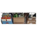 Box Lot: Games, Bottles, Toiletries