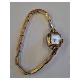 Bulova 10K R.G.P. Bezel Ladies Watch
