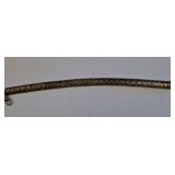 Sterling Silver Marked 925 Textured Chain Bracelet