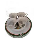 Candleglow & Holly Christmas Dinnerware Set