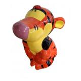 Disney Tigger Ceramic Cookie Jar show some chipped