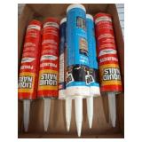 Liquid Nails and DAP 3.0 Sealant Lot