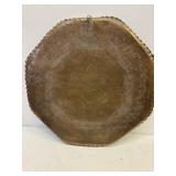Antique Indo-Persian Hand Engraved 23 IN Octagonal