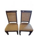 Upholstered Wooden Side Chairs