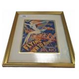 Framed "Flying Down to Rio" Poster, 18x22