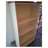 White Wooden Bookcase, 36x16x72 Inches