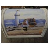 Hand-Painted Wooden Keepsake Chest 16"ï¿½11"ï¿½11"