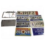 License Plates and Accessories Lot