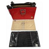 3 Miche Faux Crocodile Shell Purses