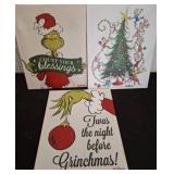 3 Dr. Seuss 16"ï¿½20" Grinch Canvas Art