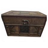 Wooden Decorative Storage Box with Metal Acc