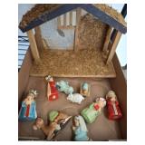 Piece Nativity Set With Stable