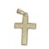 Marked 925  Sterling Silver Pave Cross Pendant