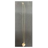 Gold-Tone Heart Locket Necklace