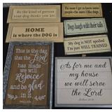 Decorative Wooden Plaques Lot