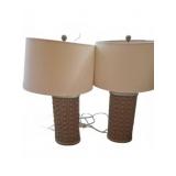 27in Ceramic Table Lamps with Shades