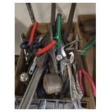 Box Lot of Hand Tools and Pliers