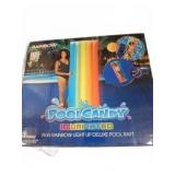 PoolCandy 74" Illuminated Rainbow Pool Raft