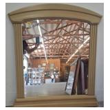 Beige Framed Mirror, 40 x 46 Inches