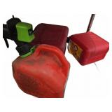3 Plastic Gasoline Cans, 1 Gallon