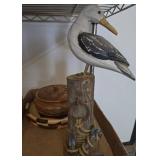 Wood Decor Bundle: Bird Figure, Bowls, Tray