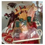 Christmas Decor and Bath Gift Set Lot