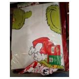 Grinch Christmas Linens and Stockings Lot