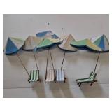 Metal Beach Scene Wall Art, 40x20