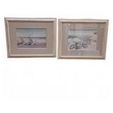 23x19 Framed Beach Scene Prints