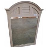 Wood Framed Mirror with Arched Top, 39x47