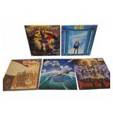 5 Classic Rock Vinyl LP Records