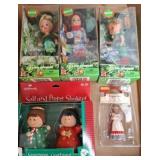 Holiday Ornament Lot: Dolls and Shakers