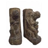Cherub Bookends Cast Stone