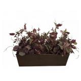Artificial Purple Leaf Arrangement in Metal T